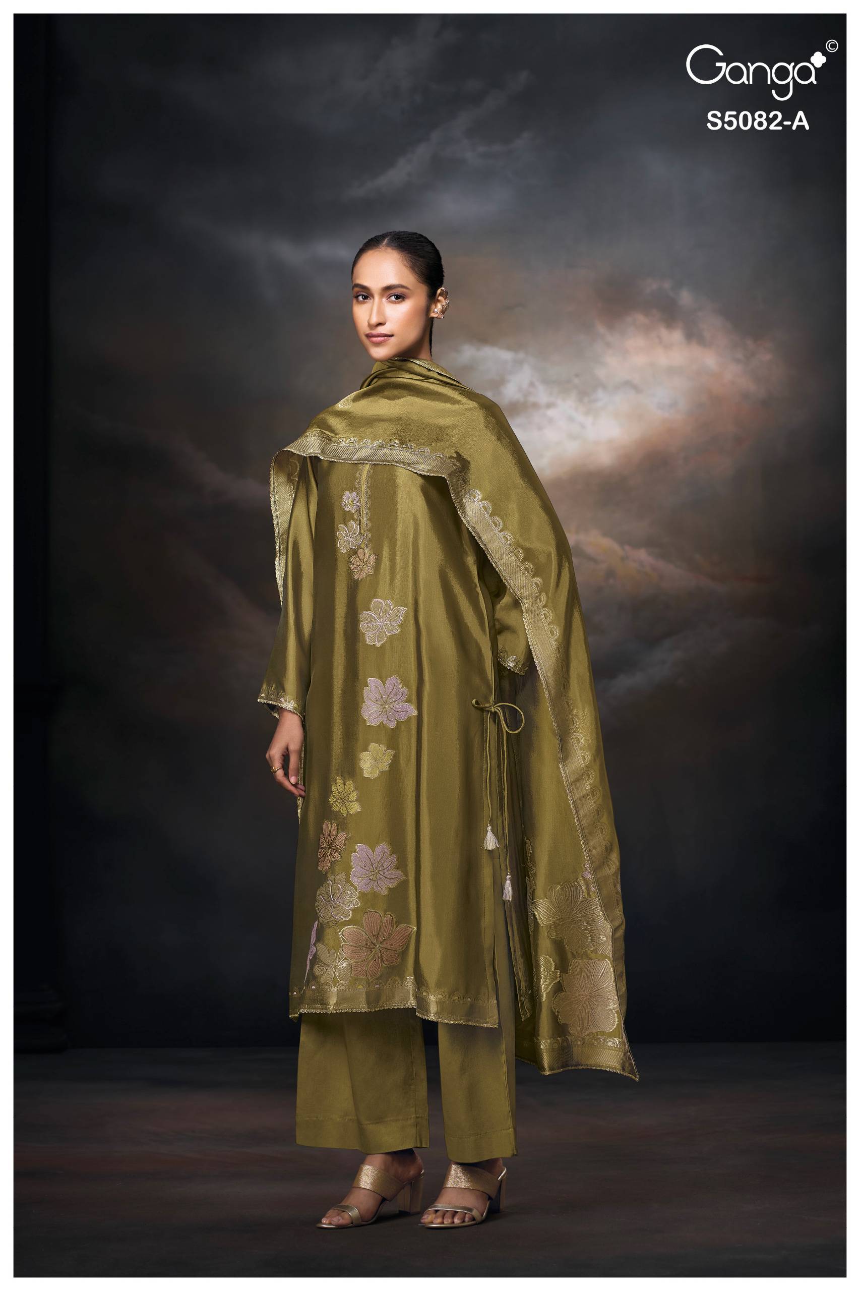 PHIONA 5082 SERIES BY GANGA FASHION Beautiful Colourful PURE VISCOSE Dresses At Wholesale Price